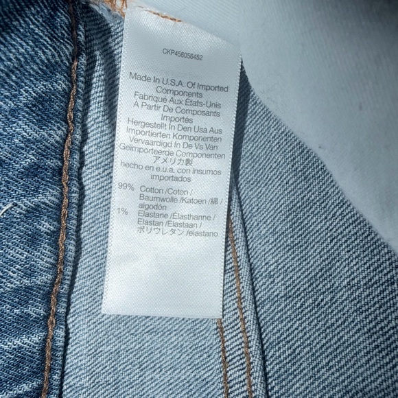 Madewell The Perfect Vintage Jean Enmore Wash Raw-Hem Petite Size 25P - Picture 8 of 8